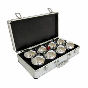Pétanque sada MASTER 8 chromovaných koulí F.I.P.J.P. v hliníkovém kufru obraz
