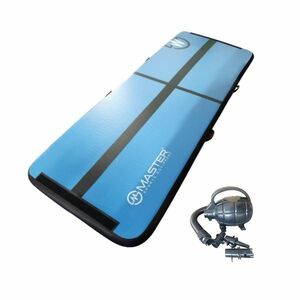 Airtrack MASTER nafukovací žíněnka 400 x 100 x 10 cm - modro - černá obraz