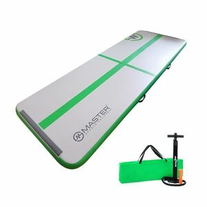 Airtrack MASTER nafukovací žíněnka 300 x 100 x 10 cm - šedá - zelená obraz