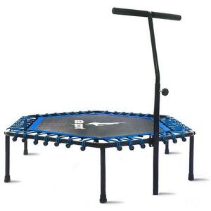 Aga FITNESS Trampolína 130 cm Modrá + madlo obraz