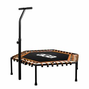 Aga FITNESS Trampolína 130 cm Oranžová + madlo obraz