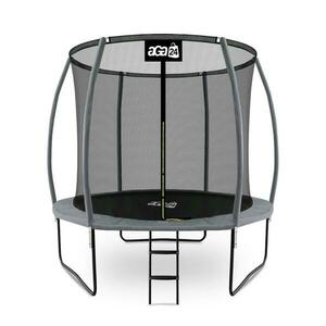 Aga SPORT EXCLUSIVE Trampolína 250 cm Šedá + ochranná síť + žebřík obraz