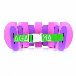 Agama SWIM Plavecký pás 9 dílů do 18 kg růžová fialová - žlutá/zelená obraz