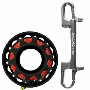 Agama TECH Cívka ALU 30 m s karabinou - růžová obraz