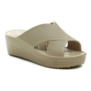 American Club NH164 béžové dámské plážovky na klínu - EU 39 obraz