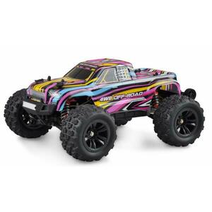 Amewi RC Hyper Go Monster Truck brushless 4WD 1: 16 RTR, modročervený obraz