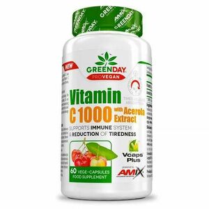 Amix Nutrition ProVEGAN Vitamin C 1000 s extraktem z aceroly 60 kapslí obraz