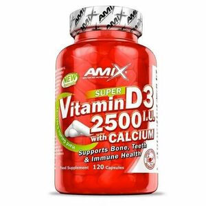 Amix Nutrition Vitamin D3 2500 I.U. s vápníkem 120 kapslí obraz