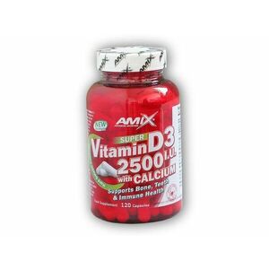 Amix Super Vitamin D3 2500I.U. with Calcium 120cps obraz