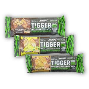 Amix Tigger Zero Multi Layer Protein Bar 60g - Dark chocolate caramel obraz