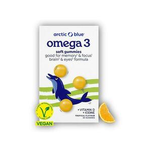 Arctic blue Kids Vegan Omega 3 30 gummies (250mg DHA Vitamin D 200IU) obraz