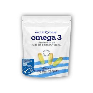 Arctic blue Omega 3 30 kapslí (550mg DHA, 275mg EPA Vitamin D 400IU) původ Aljaška obraz