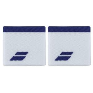 Babolat Logo Wristband 2024 potítka bílá-modrá - 1 pár obraz