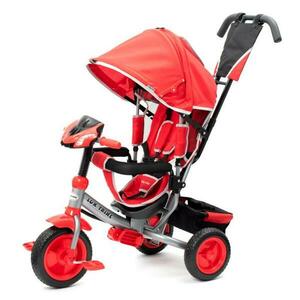 BABY MIX Dětská tříkolka s LED světly Lux Trike červená - Červená obraz