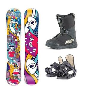 Beany Bark dětský snowboard + Beany Junior vázání + Beany Avenger BS boty - 115 cm + XS - EU 32-35 obraz