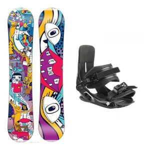 Beany Bark dětský snowboard + Hatchey Tactic Junior vázání - 115 cm + EU 33-39 obraz