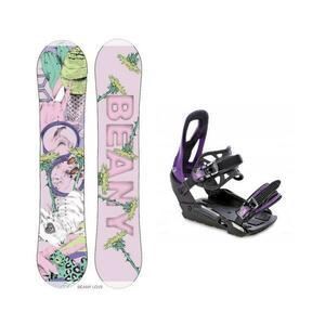 Beany LOVE dívčí snowboard + Raven S230 Black/violet vázání - 150 cm + S/M (EU 37-42) obraz