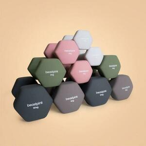 BeastPink Neoprenová jednoručka Hex 2 kg (VÝPRODEJ) obraz