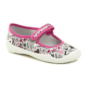 Befado 114x51 šedo růžové dětské baleríny - EU 25 obraz