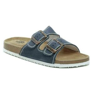 Best Feet BY-113-17-99 modré pánské nazouváky - EU 43 obraz