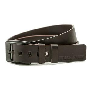 Black Hand 091-78 pánský hnědý kožený opasek šíře 38 mm - 120 obraz