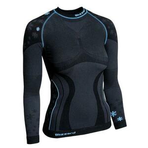 Blizzard Viva long sleeve anthracite/light blue funkční triko - Velikost M/L obraz