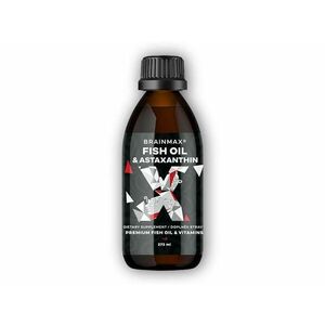 BrainMax Fish Oil Astaxanthin, Super Omega 3, 3000mg DHA a EPA 275ml obraz