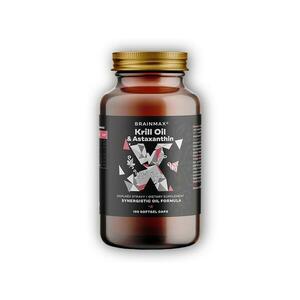 BrainMax Krill Oil s astaxanthinem 500mg 100 cps obraz