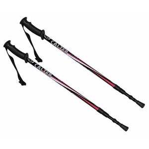 CALTER Trekingové hole Kohala 3-dílné pár černo-růžové obraz