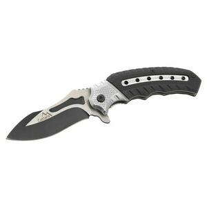 Cattara Nůž zavírací COBRA 20cm s pojistkou stříbrná-černá obraz