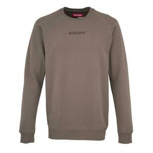 CCM Mikina Core Fleece Crew YTH - hnědá, Dětská, M obraz