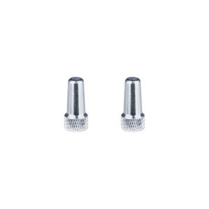 Čepičky galuskového ventilku, hliníkové, stříbrné obraz