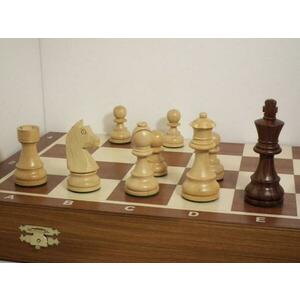 Chopra Šachy Staunton Senator Intarsie de Luxe s hnědými figurami se dvěma dámami obraz