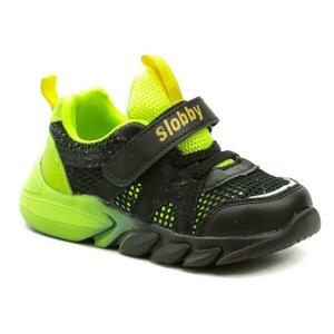 Cortina.be Slobby 171-0041-T1 černo zelené dětské tenisky - EU 24 obraz