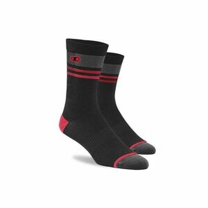 Crankbrothers Icon MTB Sock Black/Red/Grey - S/M EU 39-41 obraz