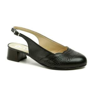 De plus 161-K-3513 černé dámské nadměrné lodičky šíře K - EU 45 obraz