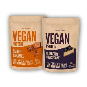 Descanti Vegan protein isolate 750g - Salted caramel obraz
