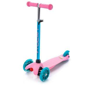 Meteor Tucan růžovo-modrá dětská tříkolová koloběžka obraz