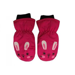 Dětské zimní rukavice palčáky C11-1 Králíček tmavě růžová 2-4 roky obraz