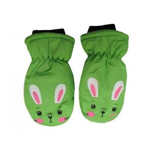 Dětské zimní rukavice palčáky C11-5 Králíček zelená 2-4 roky obraz