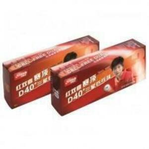 Dhs Míčky*** stolní tenis CELL FREE DUAL ***40mm balení 10 ks obraz