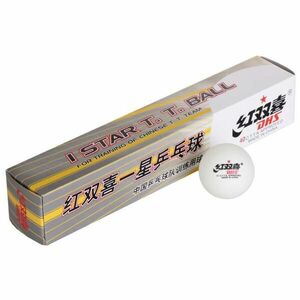 DHS Star 1 míčky na stolní tenis 1 hvězda bílá - 6 ks obraz