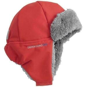 Didriksons Biggles dětská čepice - červená - 50 obraz