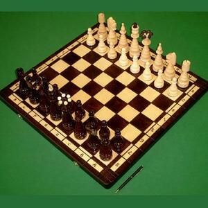 Drevene-sachy.cz Drevene sachy.cz Šachy Super Grand Maximus inkrustované mědí obraz