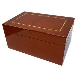 Dřevěné šachy.cz Dřevěný box na figurky DeLuxe intarzovaný ve vysokém lesku obraz