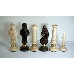 Drevene sachy.cz Figurky Royal Maxi vyvážené mosazí hnědé (AKČNÍ CENA) obraz