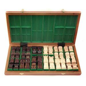 Drevene sachy.cz Šachy ručně vyřezávané Castle v intarzované šachovnici obraz