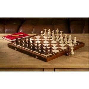 Dřevěné šachy.cz Turnajové šachy č. 5 lesklé se dvěma dámami obraz