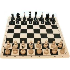 Drevene sachy Klasická klubovka komplet s nemačkavou šachovnicí a sáčkem obraz