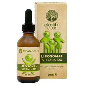 Ekolife Natura Liposomal Vitamin D3 60ml - Meruňka obraz